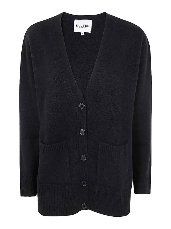 KUJTEN: カーディガン - カーディガン - 黒
