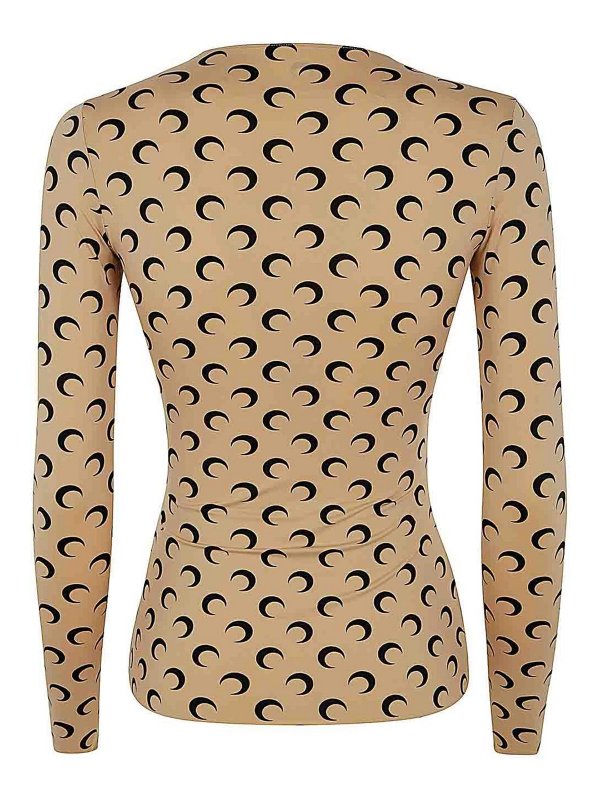 MARINE SERRE: クルーネック online - クルーネック - ブラウン