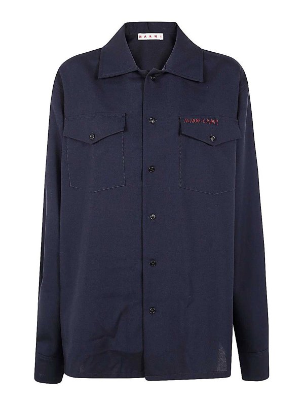 Marni: Hemden - Hemd - Blau