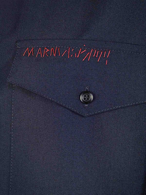The Best Shops Marni: Hemden - Hemd - Blau