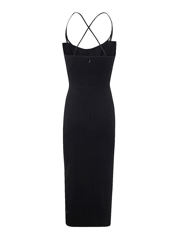 MUGLER: knee length dresses online - Ro1628 Midi Dress