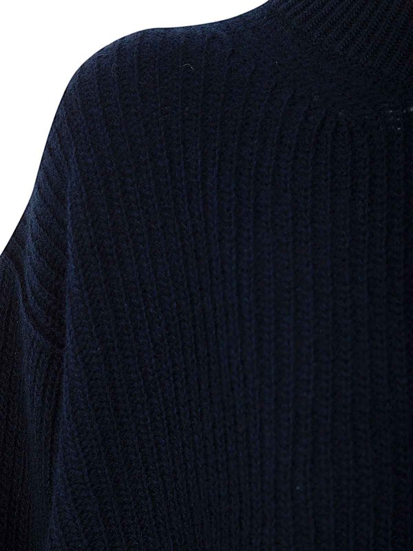 The Best Shops NUUR: Suéteres con cuello pico - Suéter Cuello Redondo - Azul