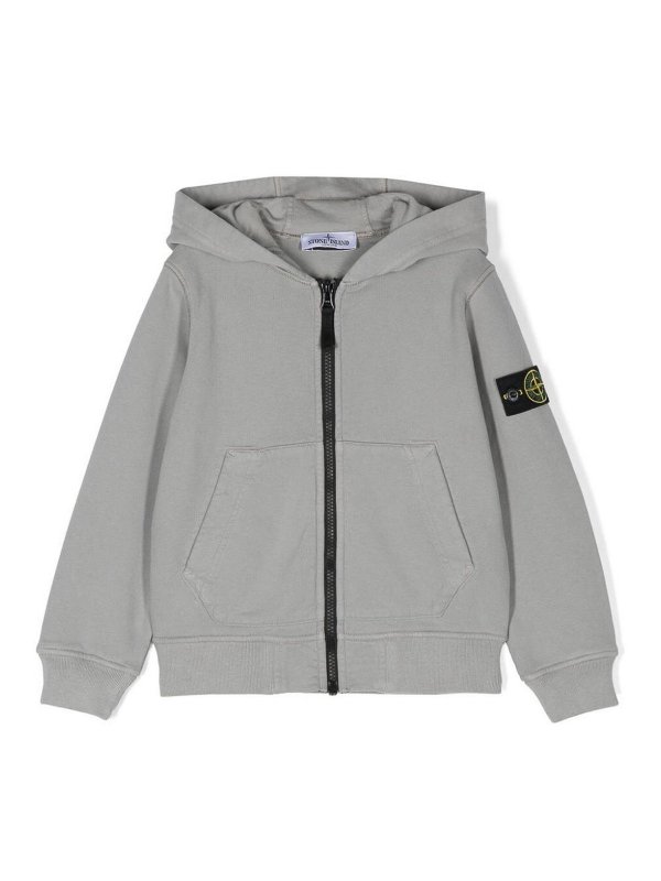 Stone Island Junior: スウェット＆セーター - スウェットシャツ/セーター - グレー