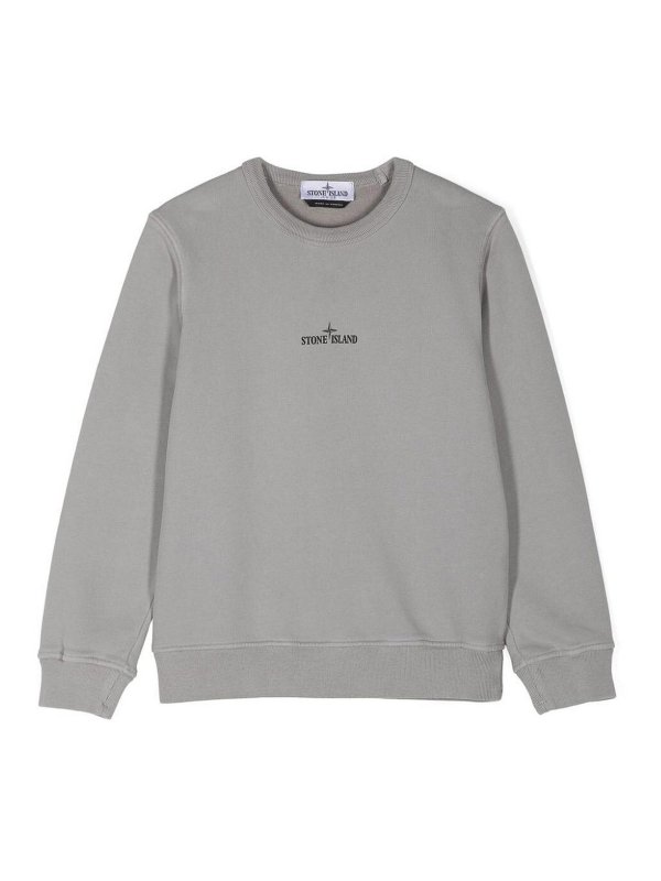 Stone Island Junior: Sudaderas y suéteres - Sudadera - Gris