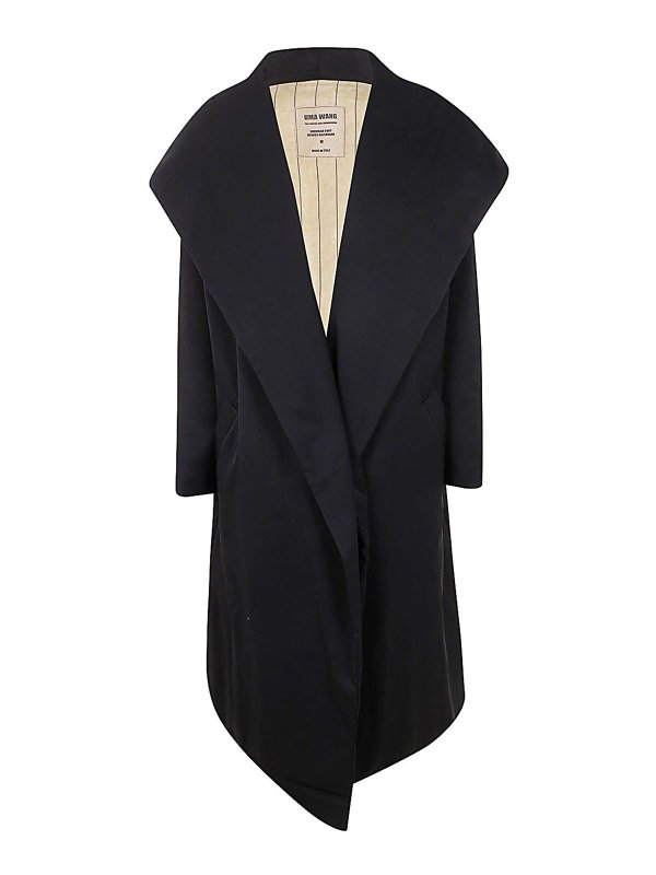 UMA WANG: knee length coats - Wool Coat