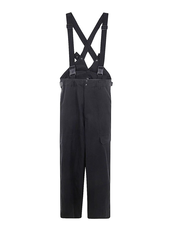 Y-3: casual trousers - Suspender Pants