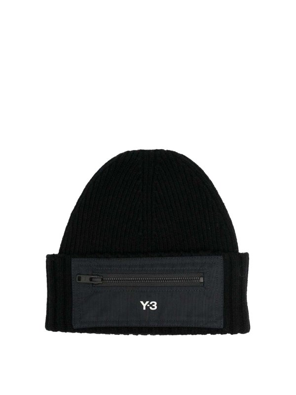 Y-3: Gorros - Gorro - Negro