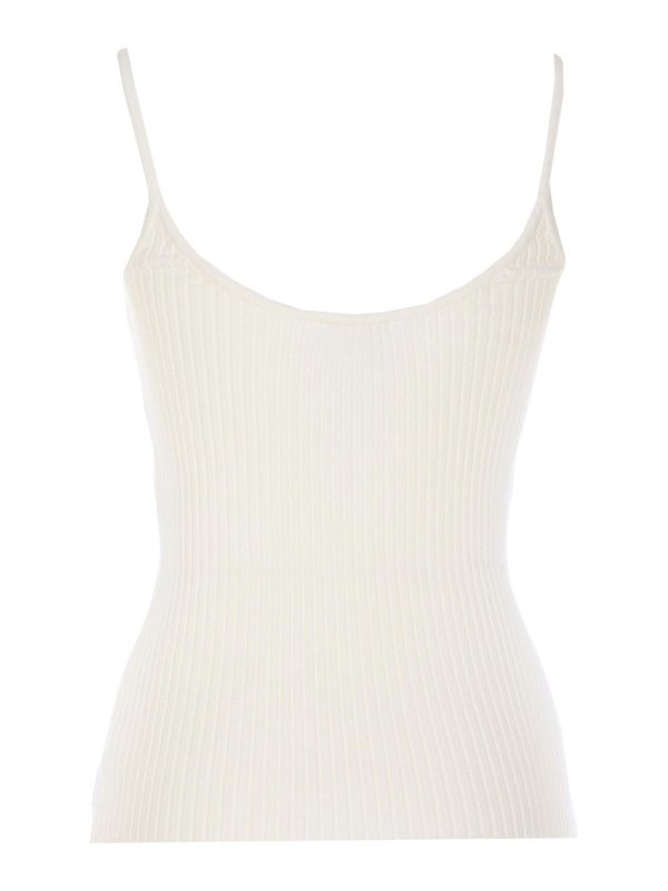 Courreges: Tops y camisetas sin mangas online - Top - Blanco