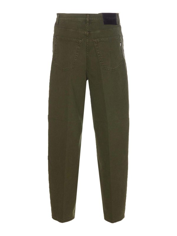DONDUP: pantaloni casual online - Pantaloni Bessie verdi