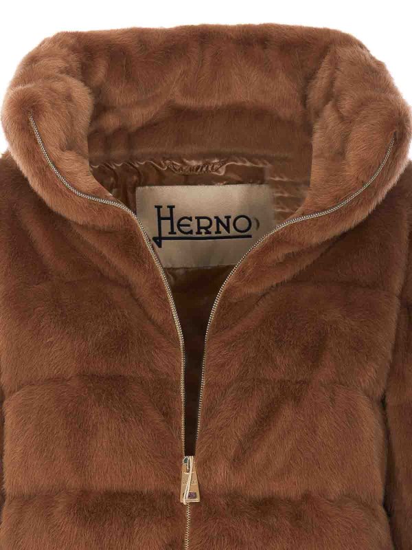 Fur Effect Cape Jacket shop online: HERNO