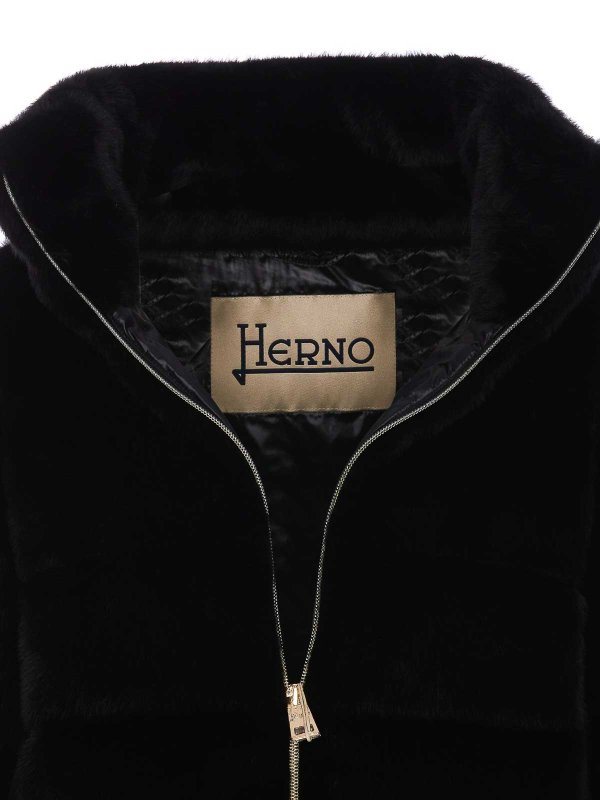 ダウンジャケット - 黒 shop online: HERNO