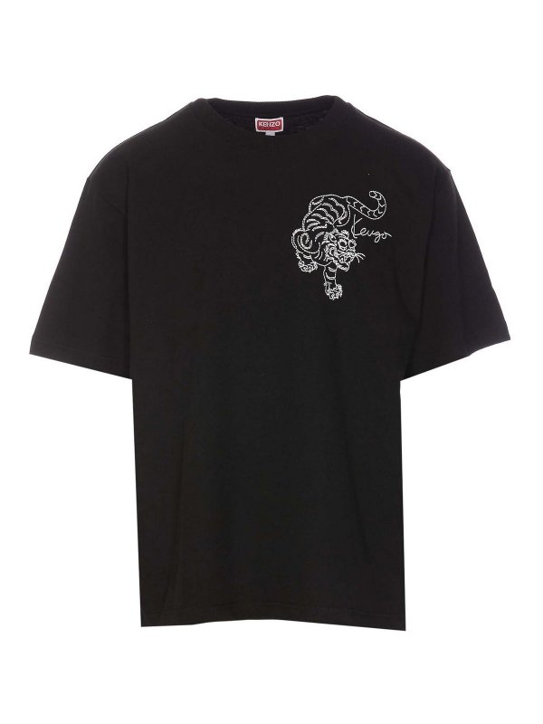 Kenzo Oversize Tee - Black - Men|FE65TS2964SI99J | thebs.com