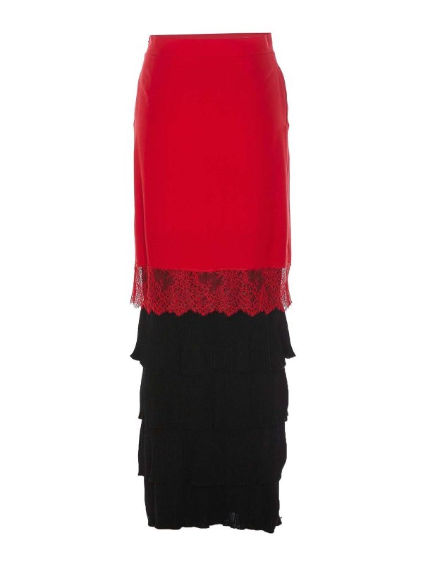 MOSCHINO: Jupes longues online - Jupe Longue - Rouge