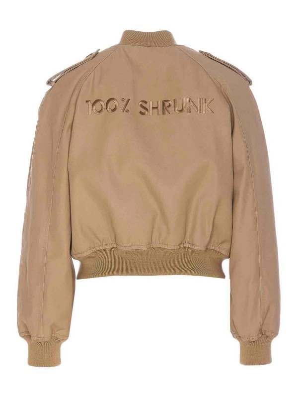 MOSCHINO: ダウン・ハイテクジャケット online - ダウンジャケット - ベージュ