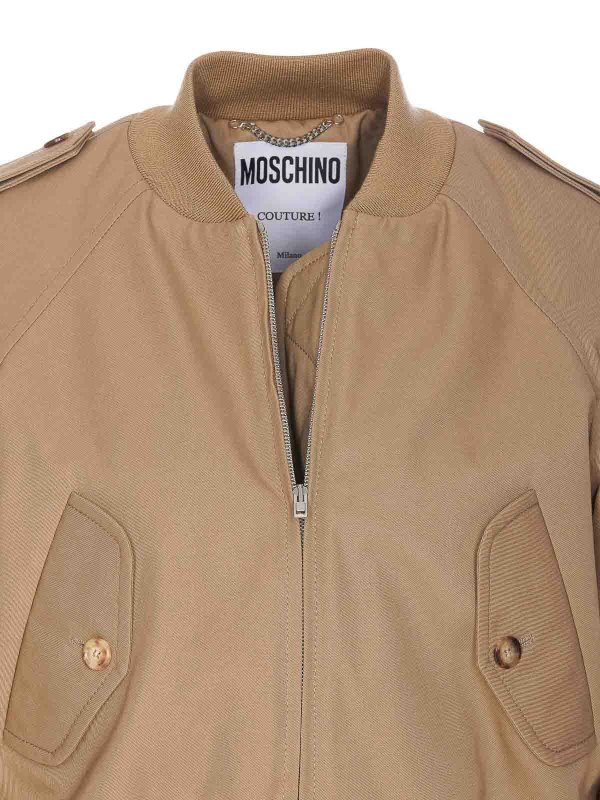 ダウンジャケット - ベージュ shop online: MOSCHINO