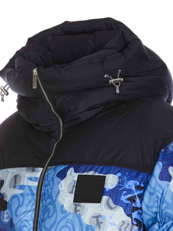 The Best Shops OFF-WHITE: padded jackets - Blue Padded Down Jacket