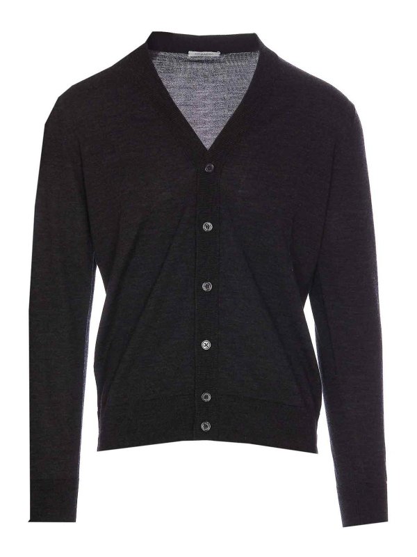 Paolo Pecora: cardigans - Grey Cardigan