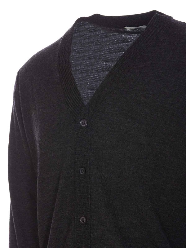 The Best Shops Paolo Pecora: cardigans - Grey Cardigan