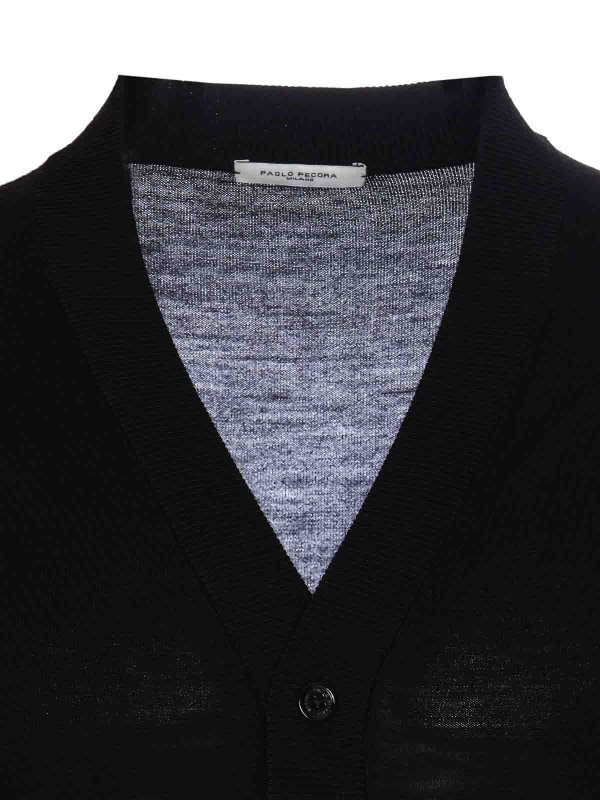 Cárdigan - Negro shop online: Paolo Pecora