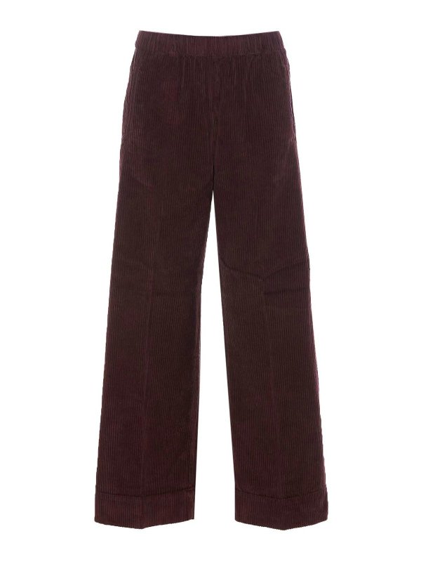 TRUE AVENUE: Pantalons casual - Pantalons Décontractés - Marron