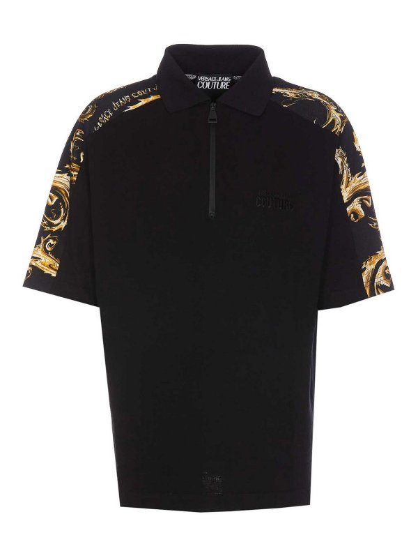 Versace Jeans Couture: Polos - Polo - Negro