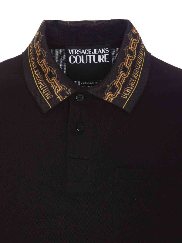 ポロシャツ - 黒 shop online: Versace Jeans Couture