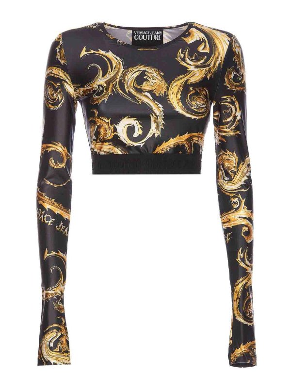 Versace Jeans Couture: トップス＆タンクトップ - トップ/タンクトップ - 黒