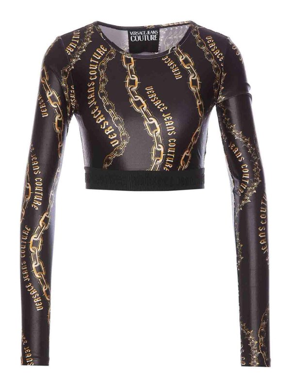 Versace Jeans Couture: トップス＆タンクトップ - トップ/タンクトップ - 黒