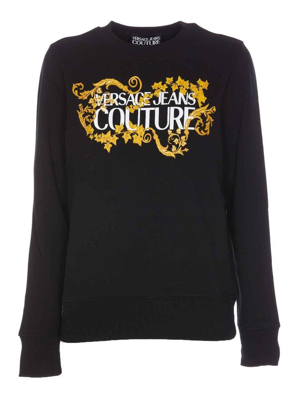 Versace Jeans Couture: Sweatshirts & Sweaters - Baroque sweatshirt