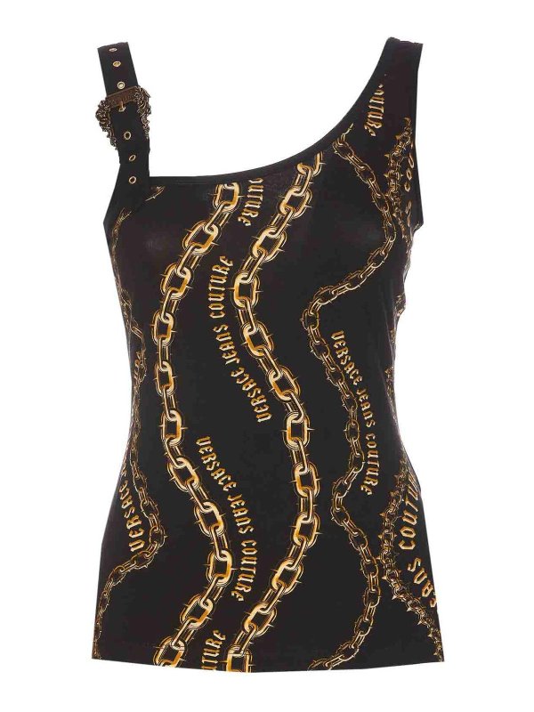 Versace Jeans Couture: Tops und Tank Tops - Top - Schwarz