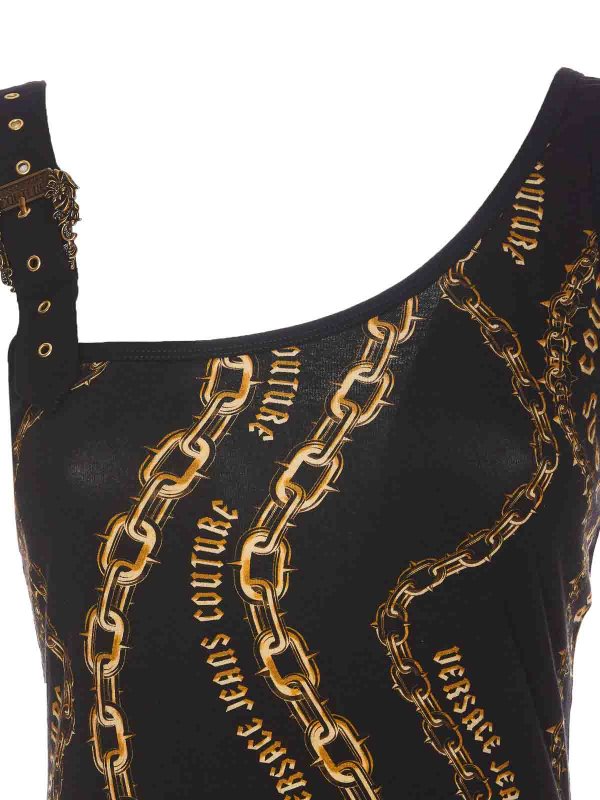 Top - Schwarz shop online: Versace Jeans Couture