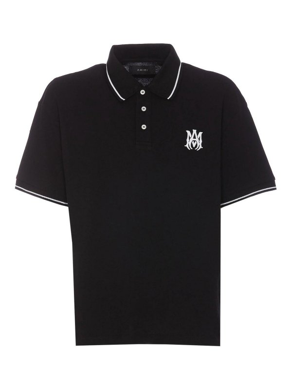 AMIRI: ポロシャツ - ポロシャツ - 黒