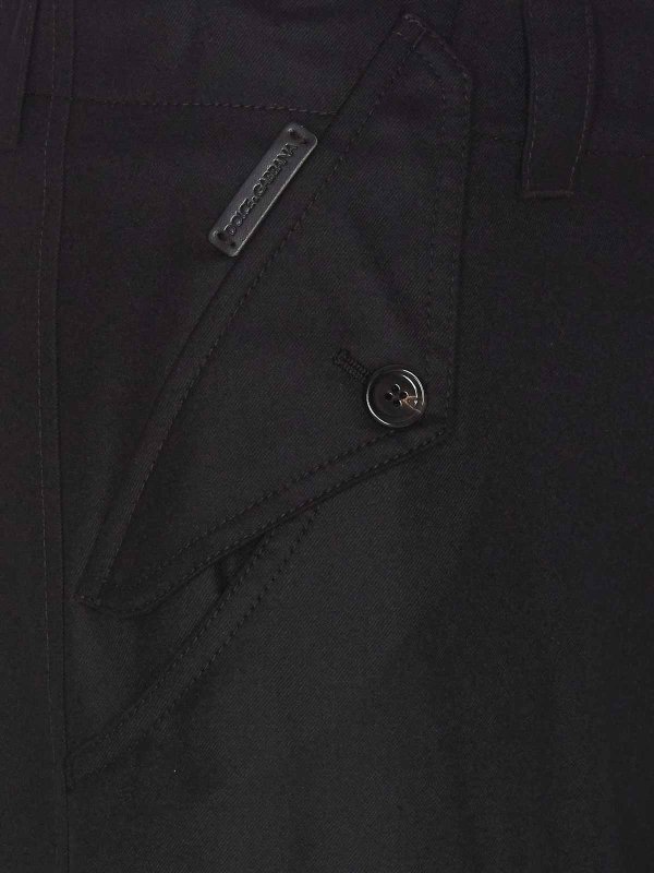 The Best Shops DOLCE & GABBANA: Pantalones casual - Pantalón Casual - Negro