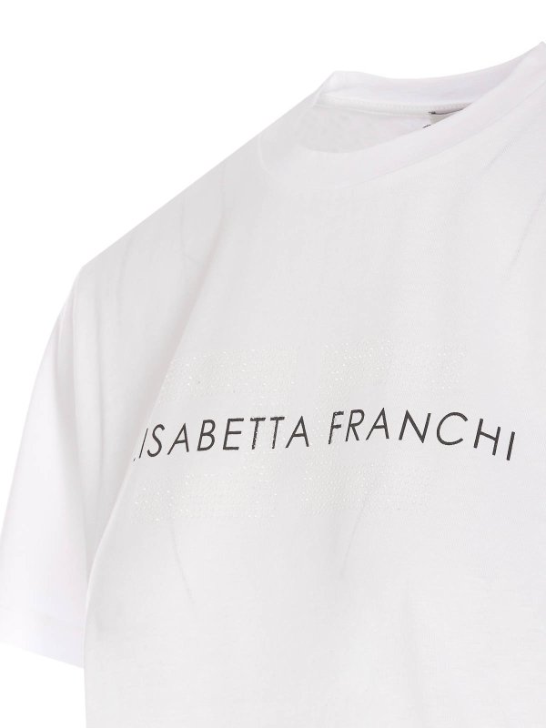 The Best Shops ELISABETTA FRANCHI: t-shirt - T-shirt con logo