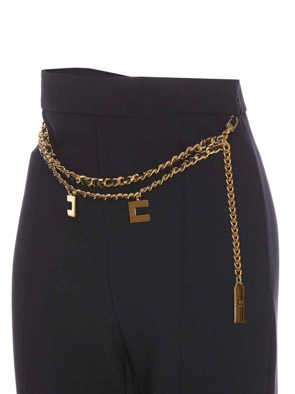 The Best Shops ELISABETTA FRANCHI: カジュアルトラウザー - カジュアルパンツ - 黒