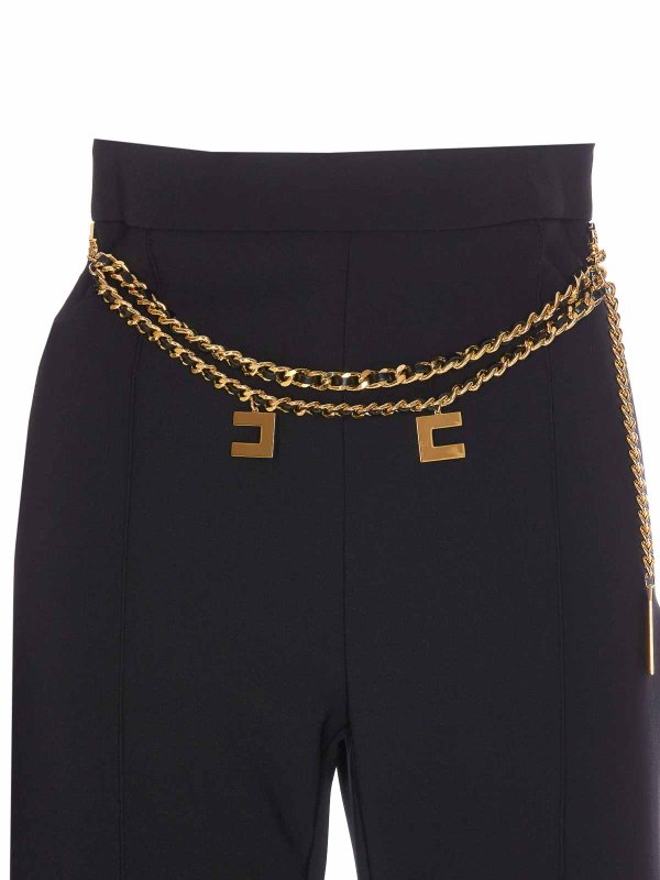 カジュアルパンツ - 黒 shop online: ELISABETTA FRANCHI