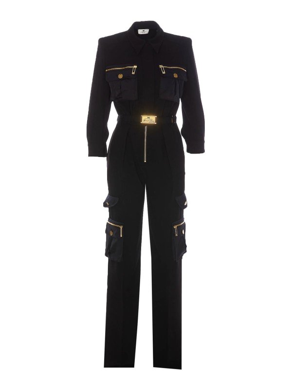 ELISABETTA FRANCHI: フォーマルスーツ - スーツ - 黒