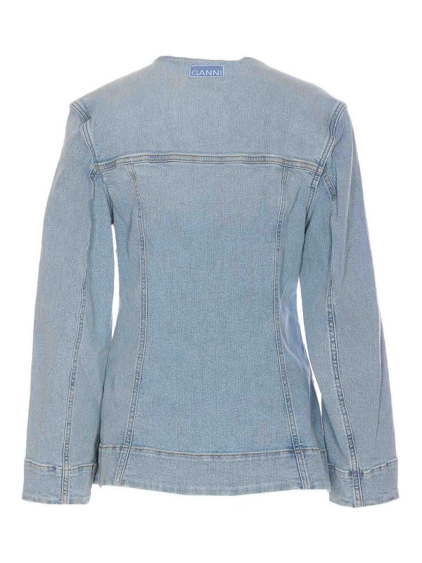GANNI: Vestes en denim online - Veste En Jean - Denim