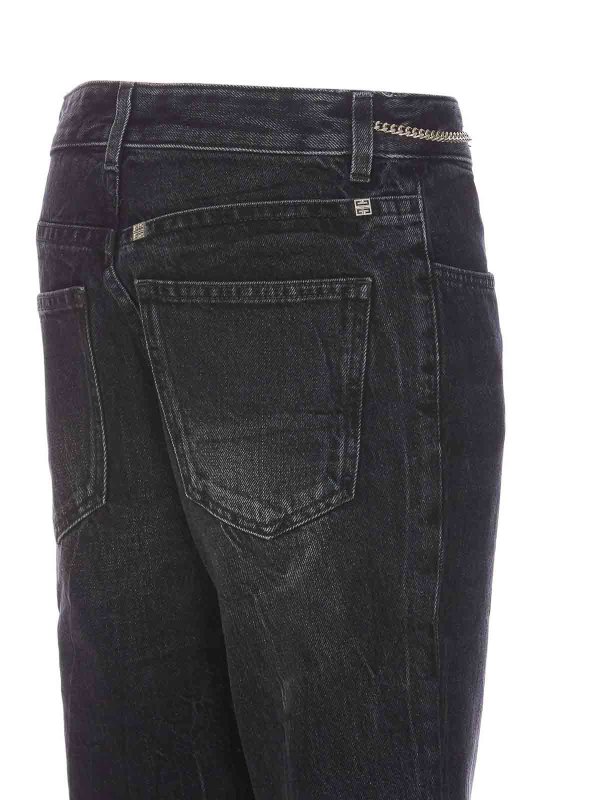 The Best Shops GIVENCHY: ストレートジーンズ - ストレートジーンズ - 黒