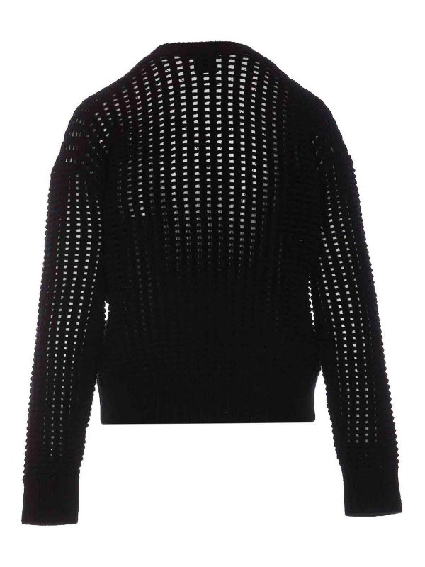 GIVENCHY: Strickpullover mit Rundhalsausschnitt online - Rundhalspullover - Schwarz