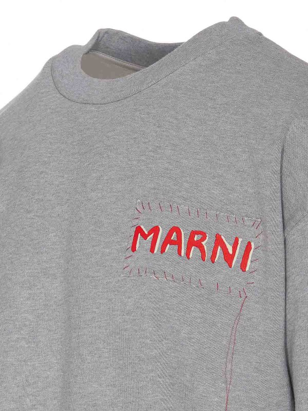 The Best Shops Marni: Sweatshirts & Sweaters - Logo Sweatshirt