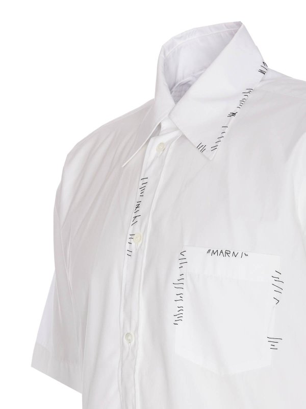 The Best Shops Marni: shirts - Shirt With  Mending
