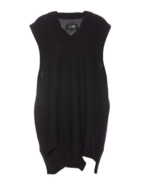 MM6 MAISON MARGIELA: ショートドレス - ショートドレス - 黒