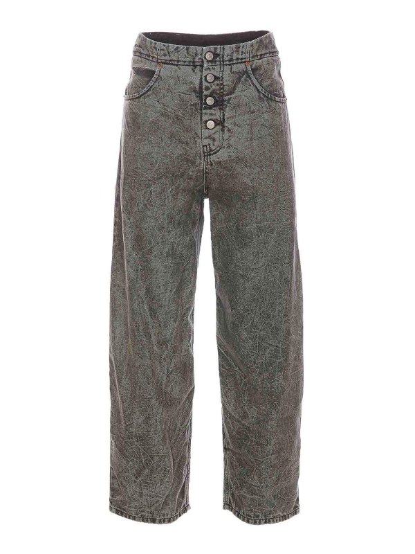 MM6 MAISON MARGIELA: Straight Leg Jeans - Straight Leg Jeans - Grau