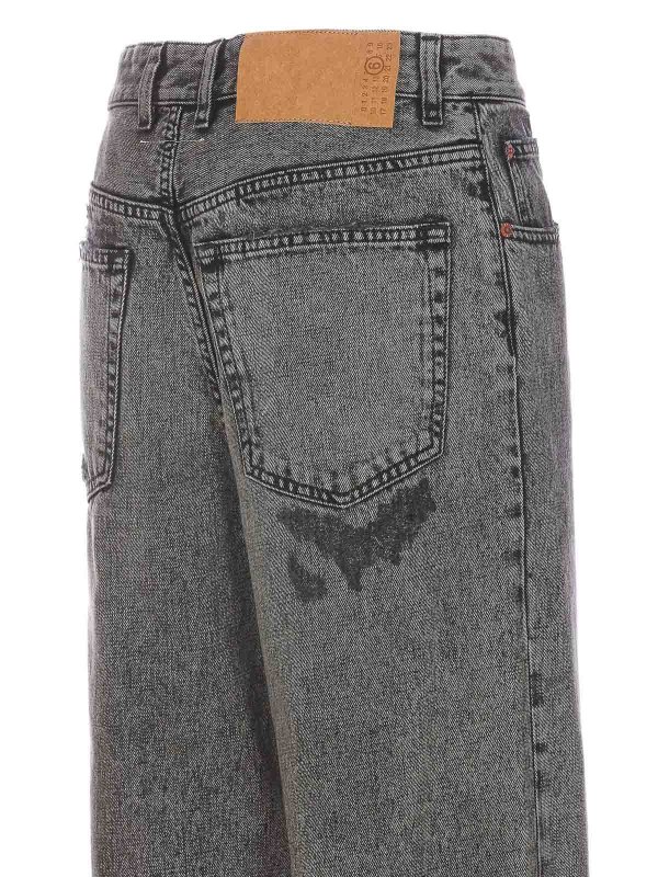 The Best Shops MM6 MAISON MARGIELA: jeans dritti, a sigaretta - Jeans grigi