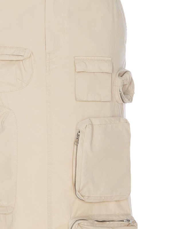 Beige Midi Skirt shop online: MM6 MAISON MARGIELA