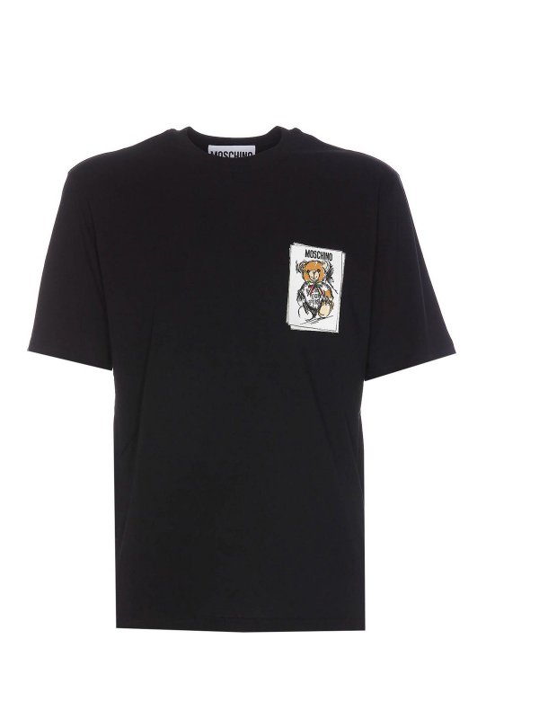 MOSCHINO: Camisetas - Camiseta - Negro