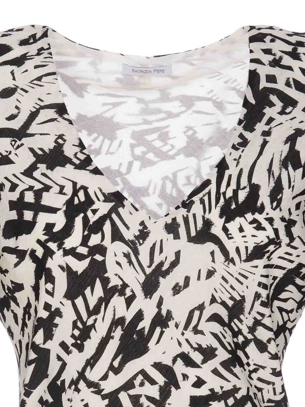 膝丈ドレス - 黒 shop online: PATRIZIA PEPE