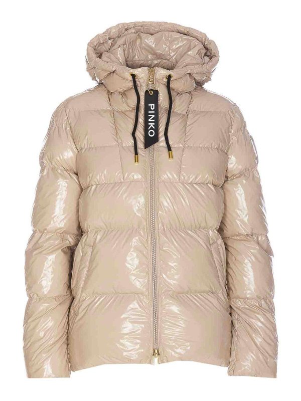 Pinko Eleodoro padded jacket - Beige - Women|101597A11KD05