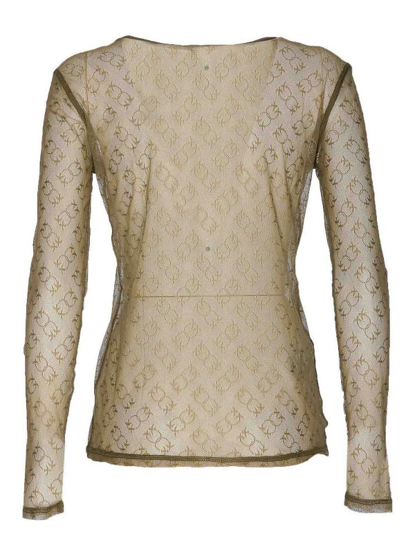 Pinko: crew necks online - Brunei monogram sweater